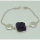 Bracelet argent améthyste Bella