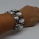 Agate silver bracelet Angelina