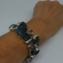Agate silver bracelet Angelina