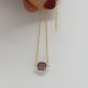 Golden chain bracelet Amethyst