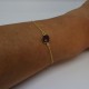 Golden chain bracelet Amethyst