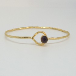Golden chain bracelet Amethyst
