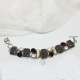 Bracelet argent grenat et perles