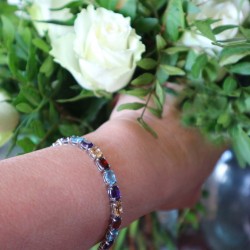 Agate silver bracelet Angelina