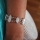 Bracelet argent perle biwa