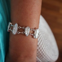 Aqua Chalcedony Bracelet Alya