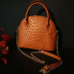white round rattan bag