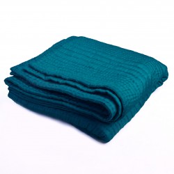 Silk quilt emerald Ispahan
