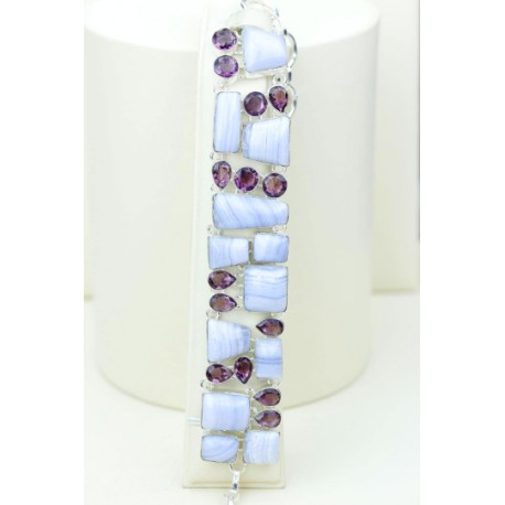 Larimar silver bracelet Angelina