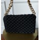 white round rattan bag