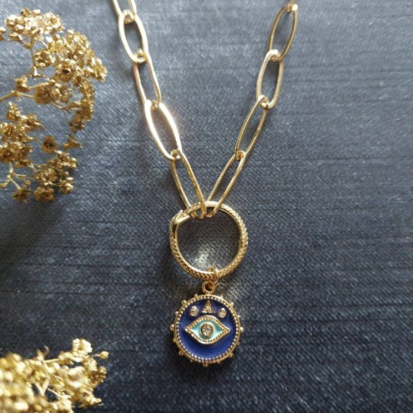golden chain necklace heart pendant